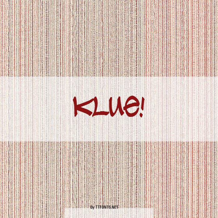 Klue! example