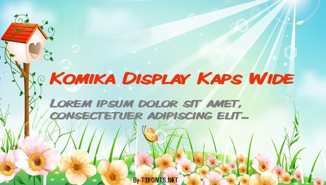 Komika Display Kaps Wide example