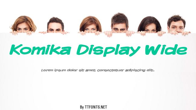 Komika Display Wide example