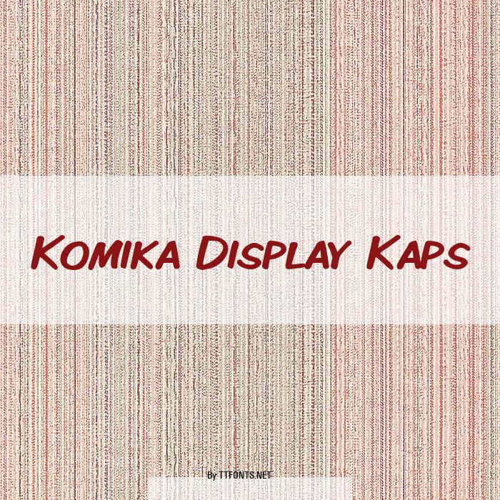 Komika Display Kaps example