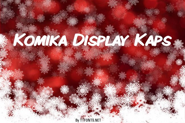 Komika Display Kaps example