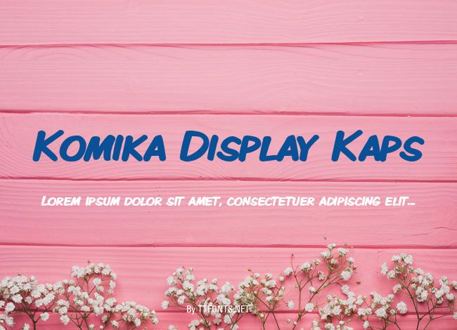 Komika Display Kaps example
