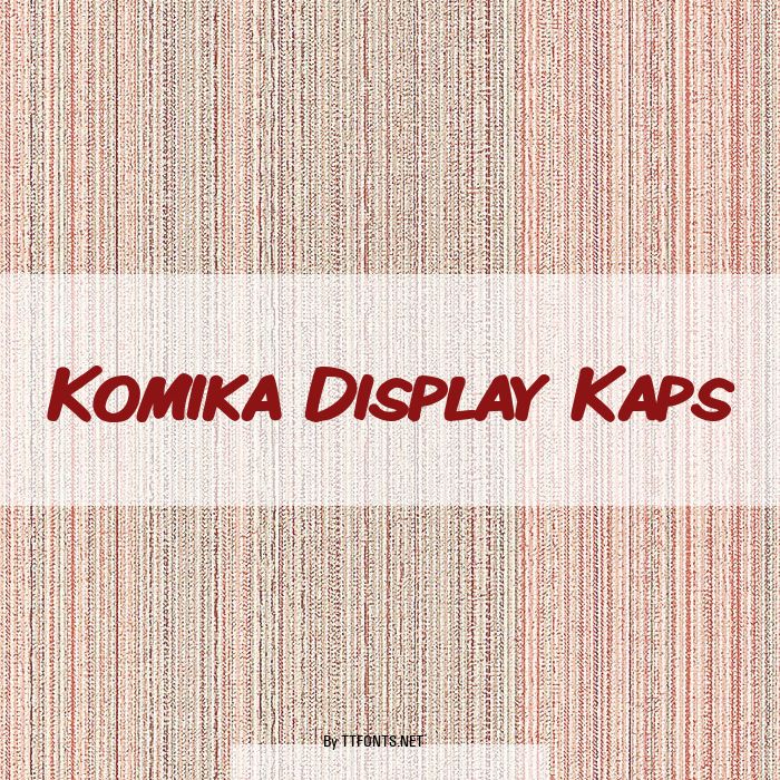 Komika Display Kaps example