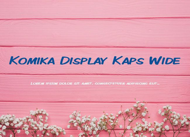 Komika Display Kaps Wide example