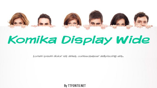 Komika Display Wide example