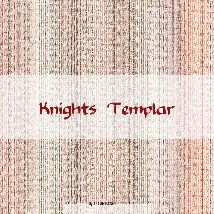 Knights Templar example