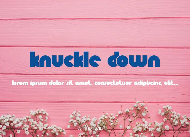 Knuckle Down example