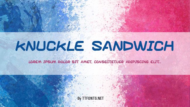 Knuckle sandwich example