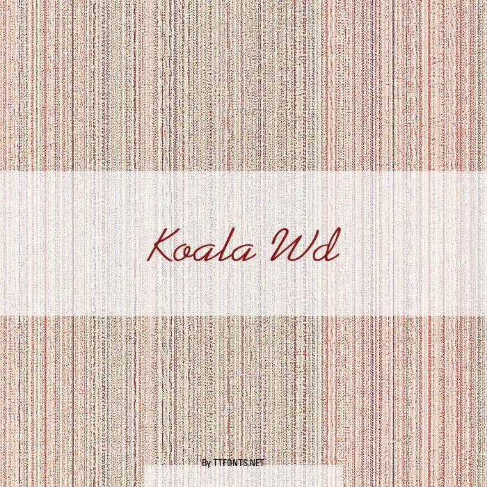 Koala Wd example