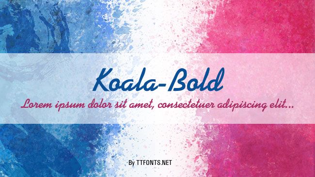 Koala-Bold example