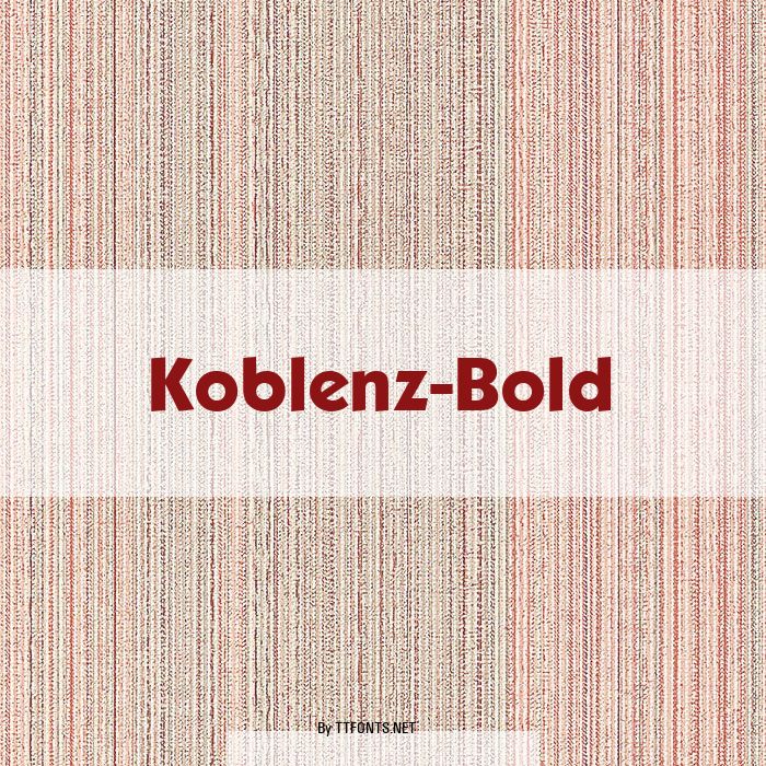 Koblenz-Bold example