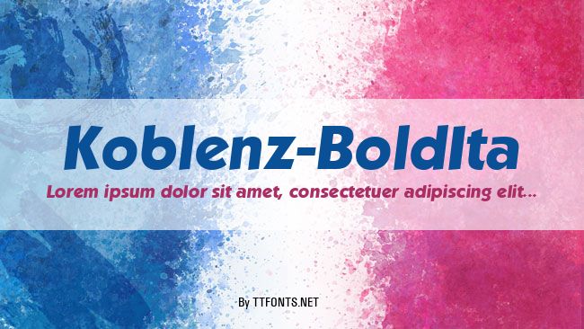 Koblenz-BoldIta example