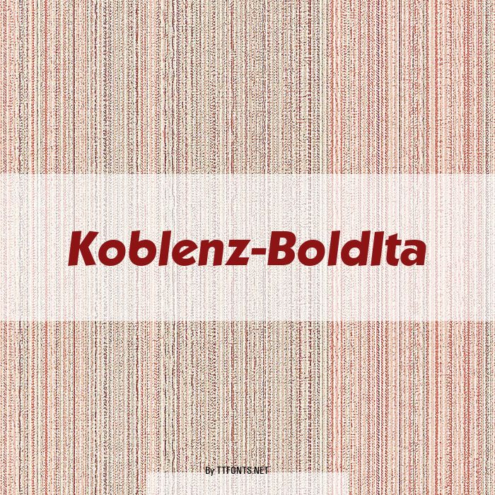 Koblenz-BoldIta example