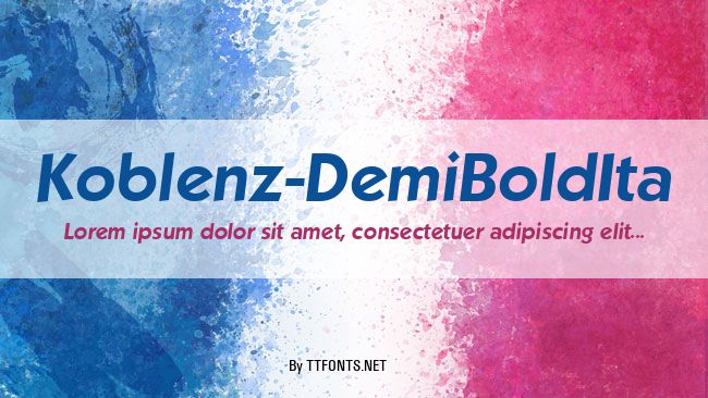 Koblenz-DemiBoldIta example