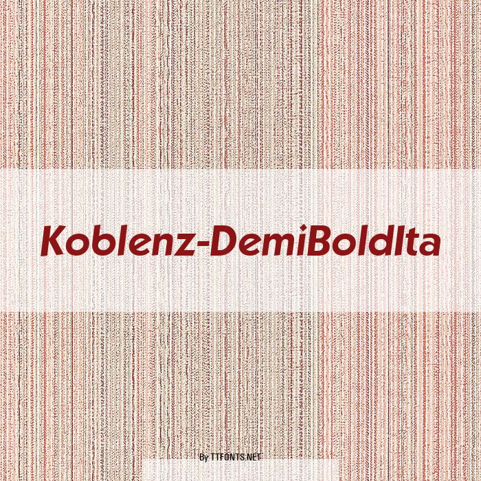 Koblenz-DemiBoldIta example