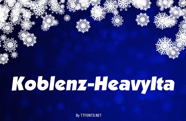 Koblenz-HeavyIta example