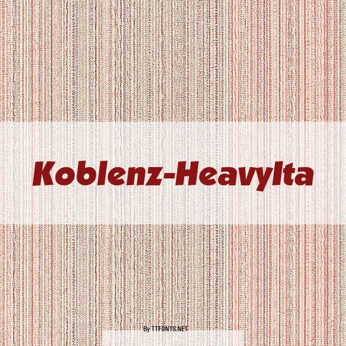 Koblenz-HeavyIta example