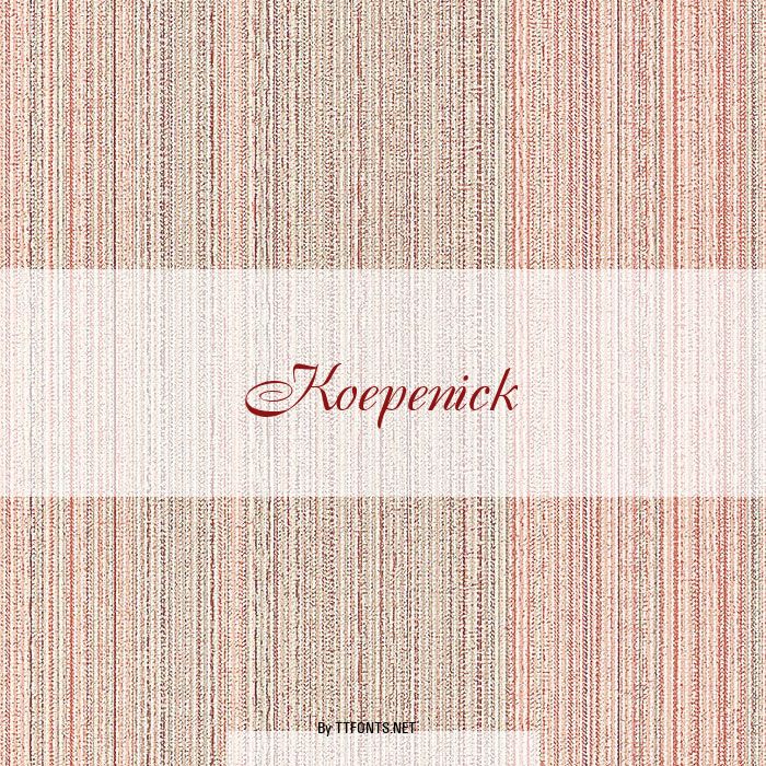 Koepenick example