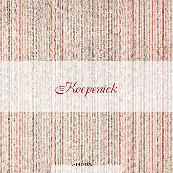 Koepenick example