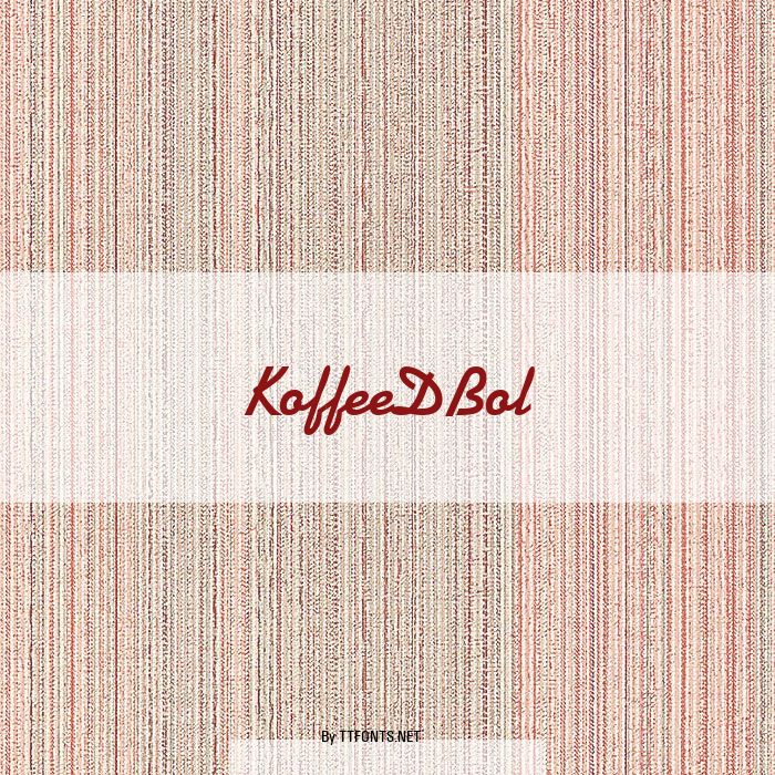 KoffeeDBol example