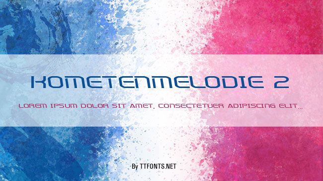 Kometenmelodie 2 example