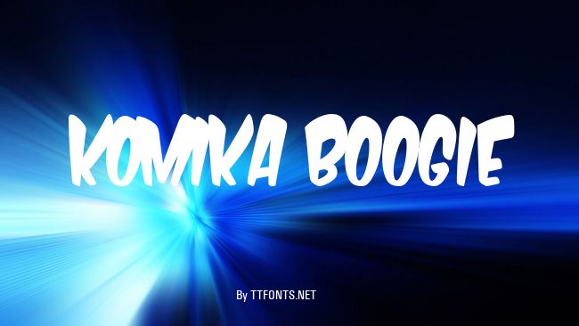 Komika Boogie example