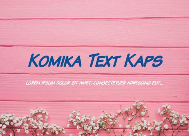 Komika Text Kaps example