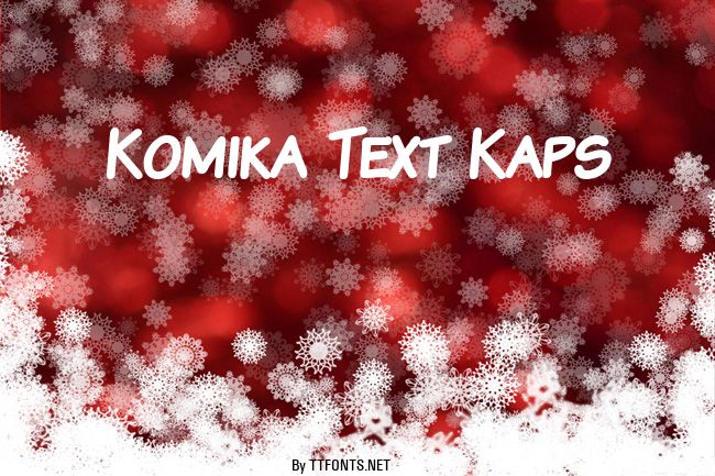 Komika Text Kaps example