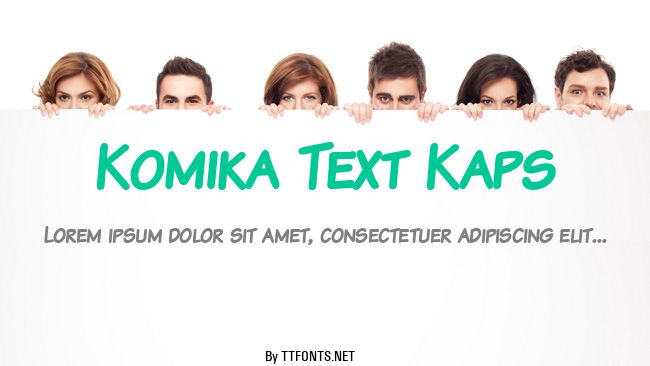 Komika Text Kaps example