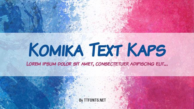 Komika Text Kaps example