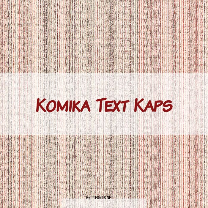 Komika Text Kaps example