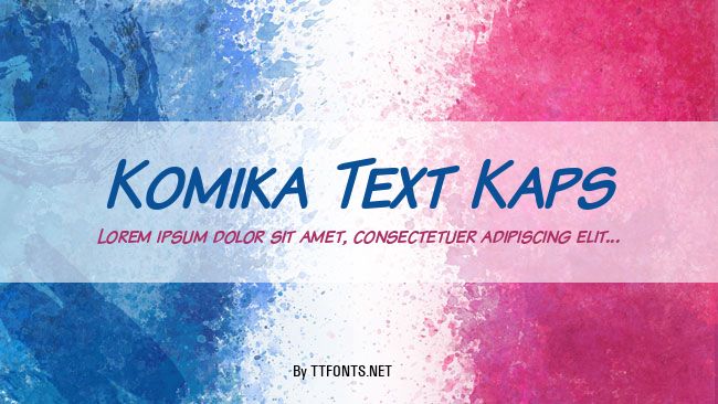 Komika Text Kaps example