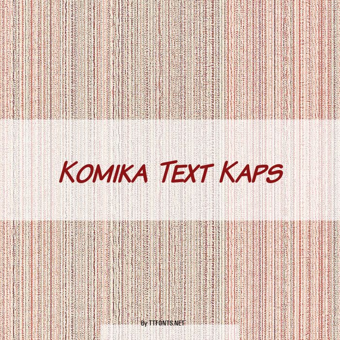 Komika Text Kaps example