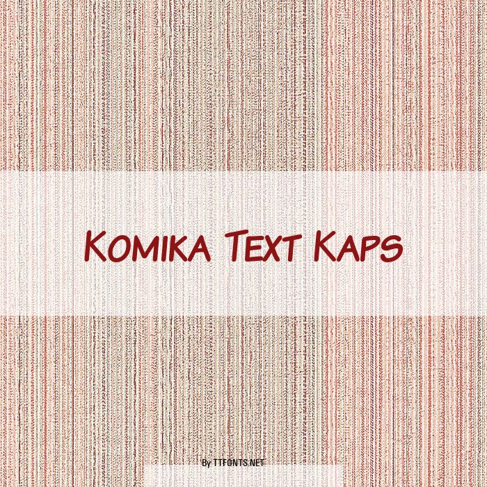 Komika Text Kaps example