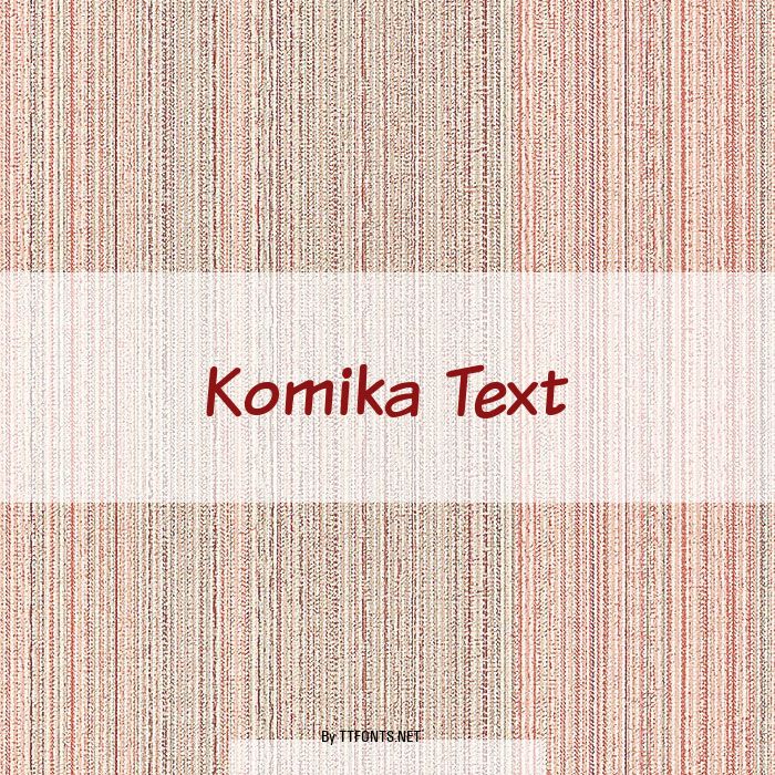 Komika Text example