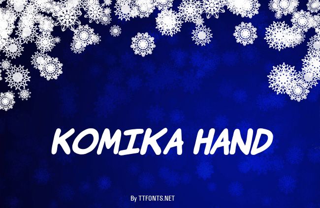 Komika Hand example
