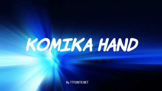 Komika Hand example