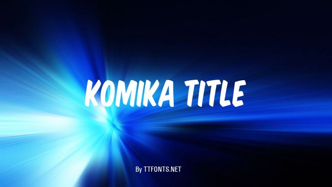 Komika Title example
