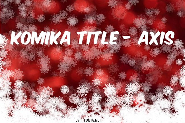 Komika Title - Axis example