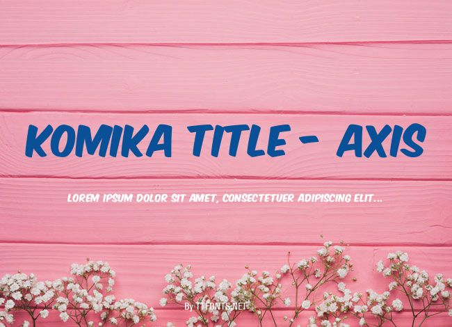 Komika Title - Axis example