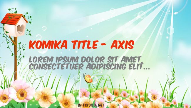 Komika Title - Axis example