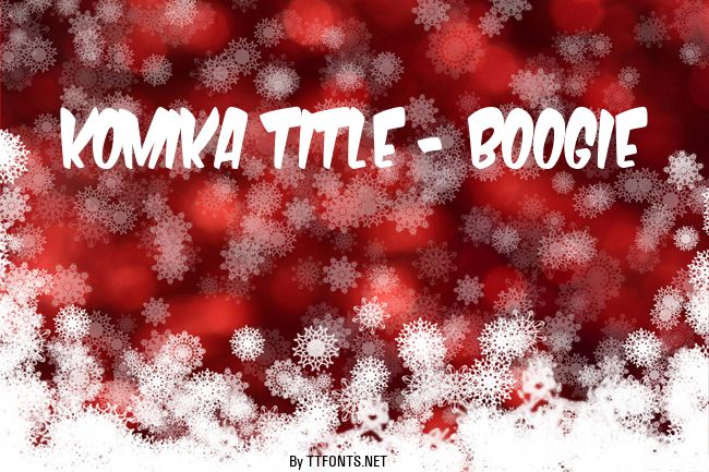 Komika Title - Boogie example