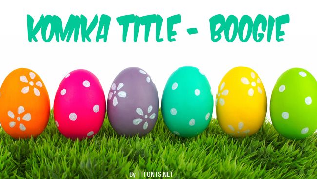 Komika Title - Boogie example