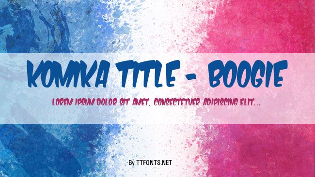 Komika Title - Boogie example