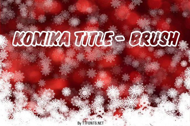 Komika Title - Brush example
