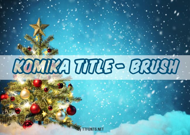 Komika Title - Brush example