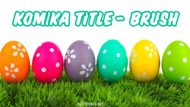 Komika Title - Brush example