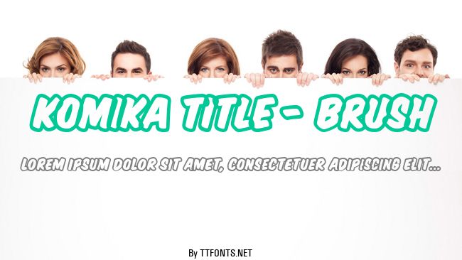 Komika Title - Brush example