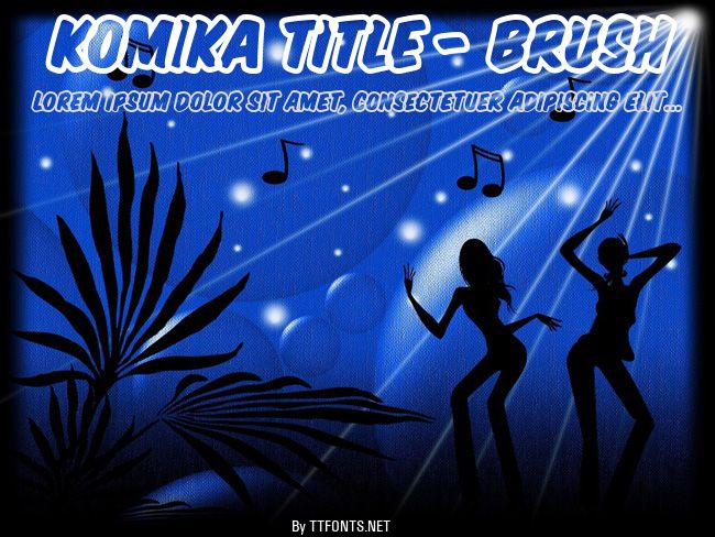 Komika Title - Brush example