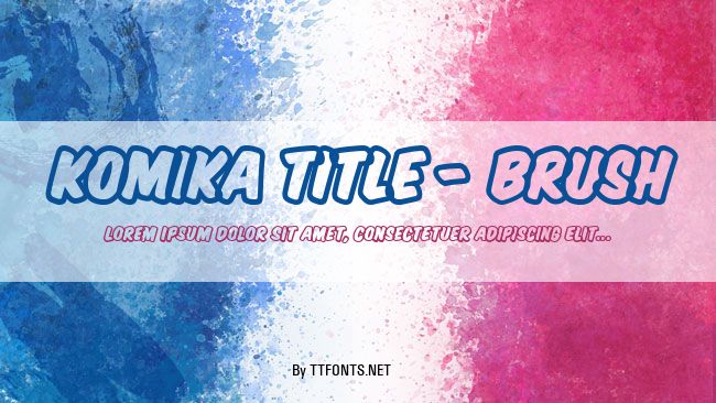 Komika Title - Brush example